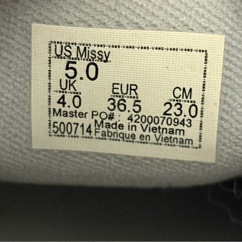 Vans Asher Glitter Sidewall Light Gray Sneakers - Picture 8 of 8